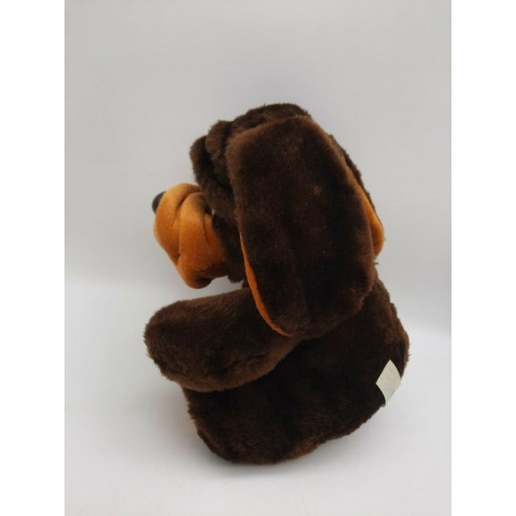 Vtg MTY International Plush Hound Puppy Dog Brown & Beige  8" Sad Eyes - Picture 4 of 11